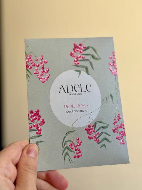CARD PROFUMATA PEPE ROSA per Armadi e Cassetti - Adele fragranze