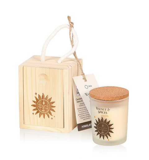 LITTLE BOX SOLE (Noci & Spezie) - CANDELA BOX LEGNO 70 gr