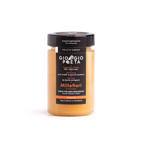 Miele di Millefiori di Montagna biologico Italiano 250 gr - Giorgio Poeta