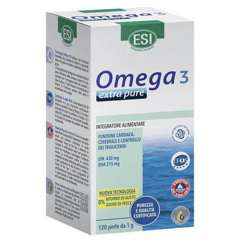 Omega 3 Extra Pure 120 perle (80+40 in omaggio) Esi