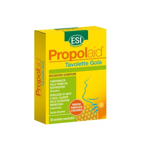 Propolaid 30 tavolette Gola Masticabili gusto Zenzero Esi