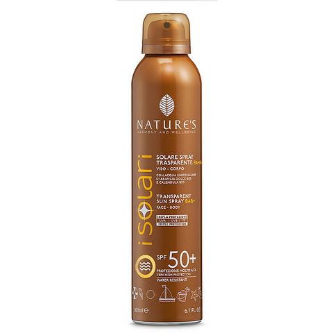 Solare Spray Trasparente SPF 50+ 200 ml Nature’s Bios Line