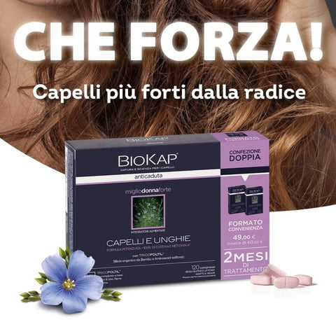 BioKap Miglio Donna Forte Capelli e Unghie confezione convenienza 120 compresse Bios Line