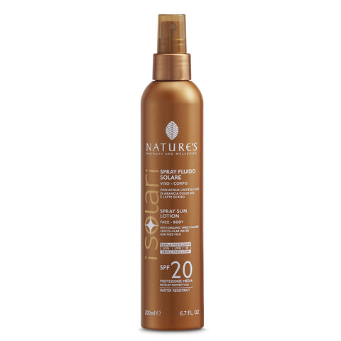 Spray Fluido Solare SPF 20 200 ml Nature’s Bios Line