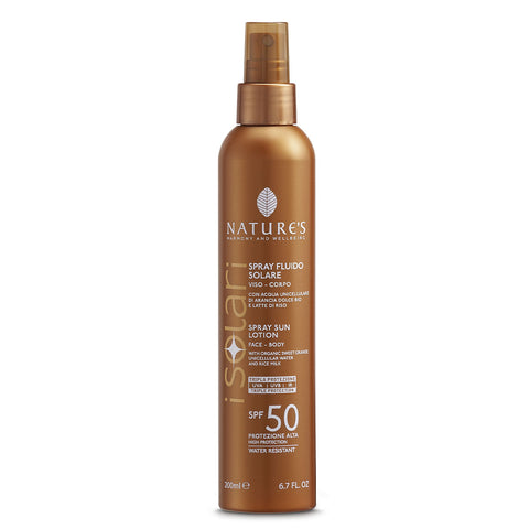 Spray Fluido Solare SPF 50 200 ml Nature’s Bios Line