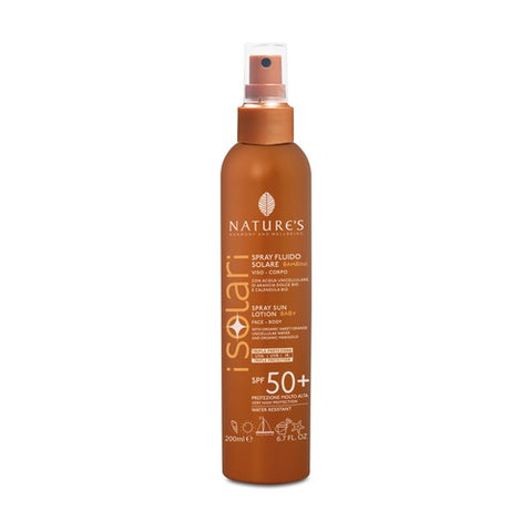 Spray Fluido Solare Bambini SPF 50+ 200 ml Nature’s