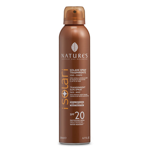 Solare Spray Trasparente SPF 20 200 ml Nature’s Bios Line