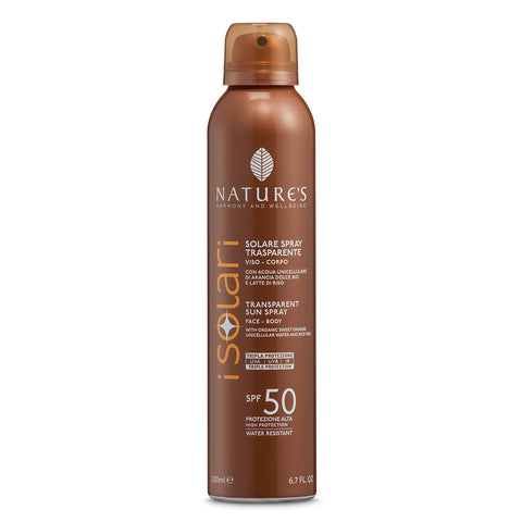 Solare Spray Trasparente SPF 50 200 ml Nature’s Bios Line