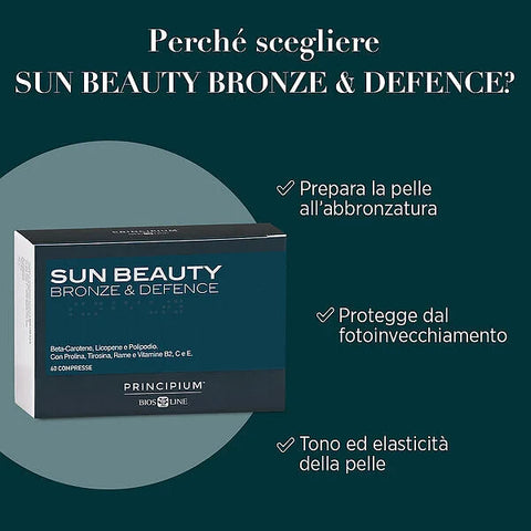 SUN BEAUTY Bronze & Defence 60 compresse Principium Bios Line