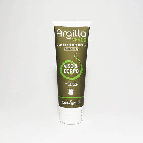 Argilla Verde Viso e Corpo 250 ml Erba Vita