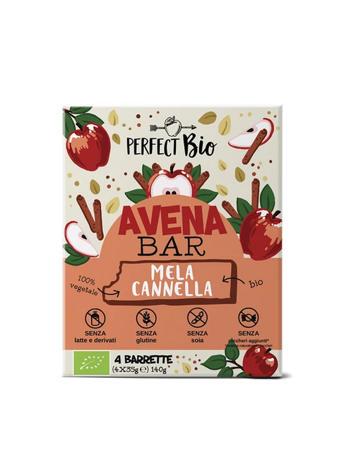 Barretta AVENA BIO MELA E CANNELLA (4 x35gr) - PERFECT Bio