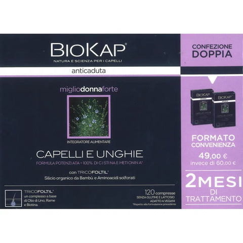 CONFEZIONE CONVENIENZA Miglio Donna Capelli e Unghie 120 compresse BioKap®