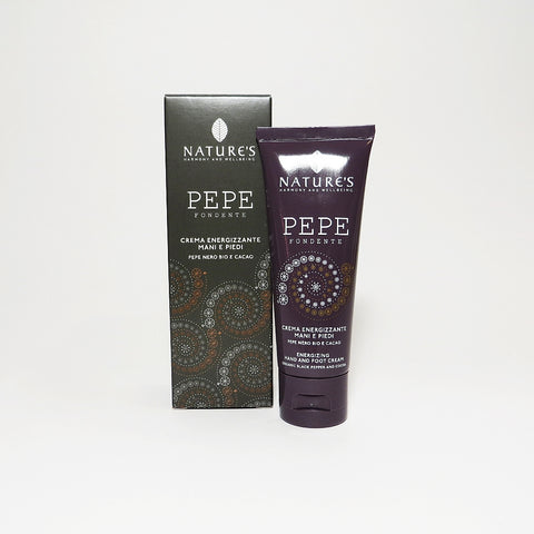 Crema Energizzante Mani e Piedi Pepe Fondente 75 ml Nature's