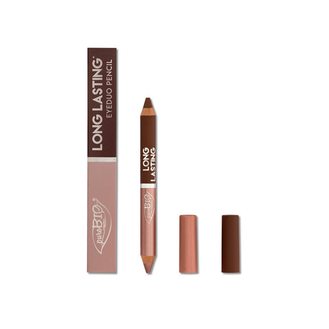 LONG LASTING – EYEDUO PENCIL - 103L Rosa / Marrone Caldo - Purobio