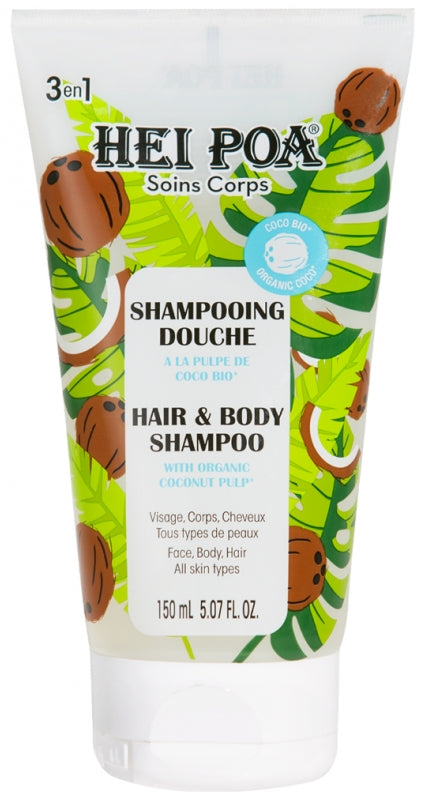 Shampoo Doccia con polpa di cocco biologica 150 ml Hei Poa