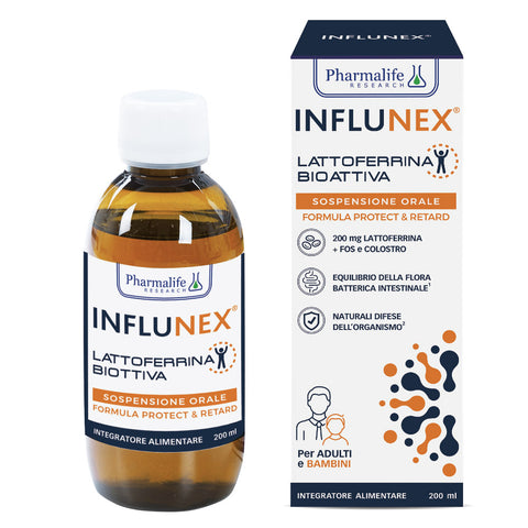 Influnex Lattoferrina Bioattiva Sospensione Orale 200 ml Pharmalife Research