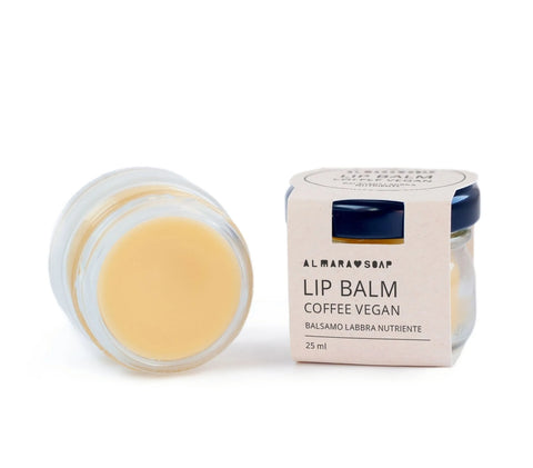 Lip Balm COFFEE VEGAN in barattolo di vetro 25 ml- Almara Soap