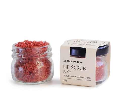 Lip Scrub JUICY in barattolo di vetro 20 gr- Almara Soap