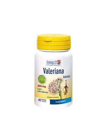 Valeriana 500 mg 60 capsule vegetali Long Life