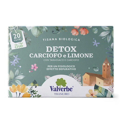Tisana Detox Carciofo e Limone 20 filtri Bio Valverbe
