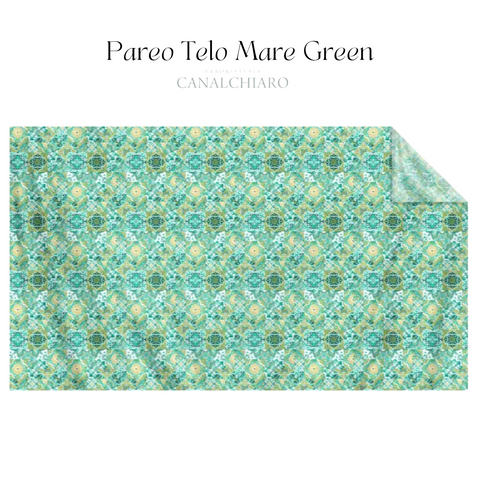 Pareo - Telo mare Maxi Green Colors Maioliche