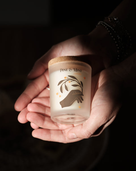 LITTLE BOX OLIVO (Pino & Menta) - CANDELA BOX LEGNO 70 gr