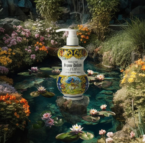 Maioliche Albarelllo sapone delicato Viso-Mani n.628 400 ml Rudy Profumi