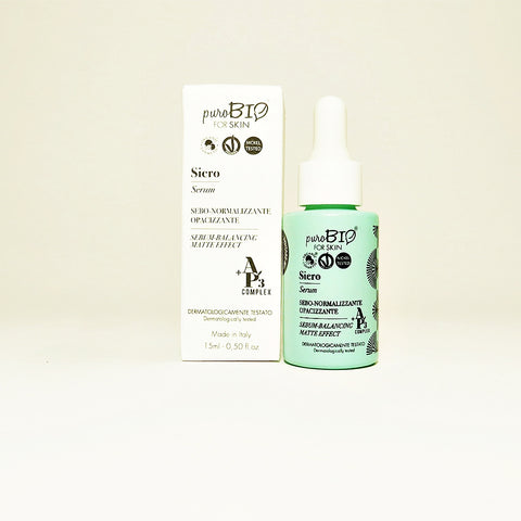 Siero Sebo-Normalizzante Opacizzante 15 ml Purobio