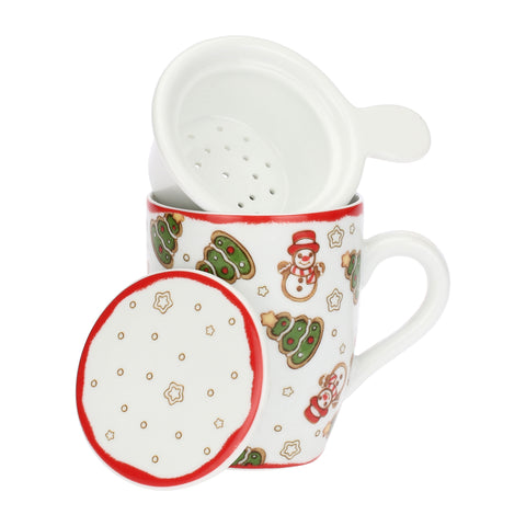 TISANIERA NATALE ALL OVER 300 ml THUN