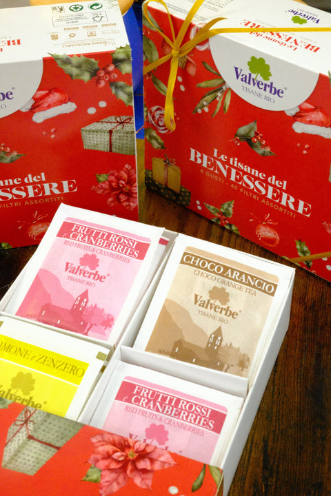 Cofanetto Natale 40 Tisane Bio Valverbe